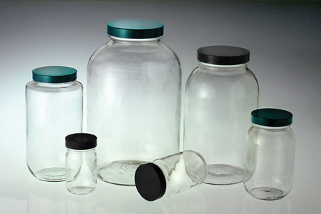 48pcs 14ml Glass Bottles with Aluminium Caps Mini Glass Jars Tiny